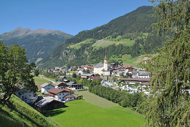 Neustift,Stubaital,Tyrol,Austria the Village of Neustift,Stubaital,Tirol,Austria neustift im stubaital stock pictures, royalty-free photos & images