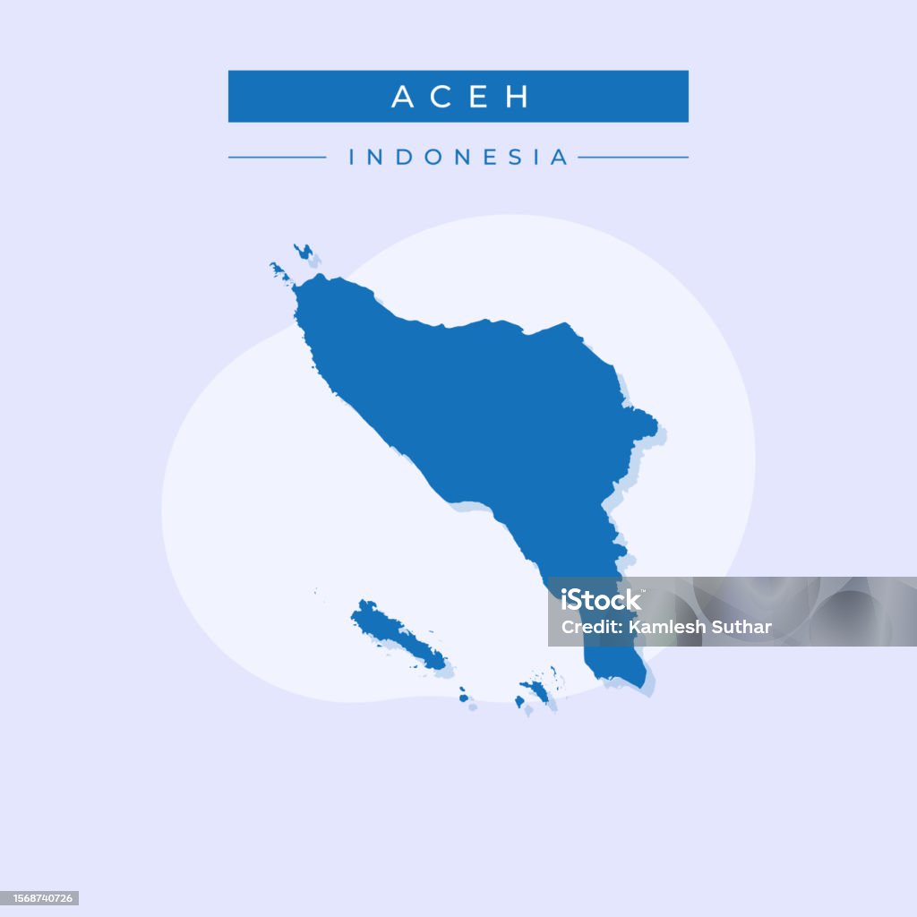 Vector Aceh Vector Illustration Vector Of Aceh Map Indonesia Stock Illustration ...