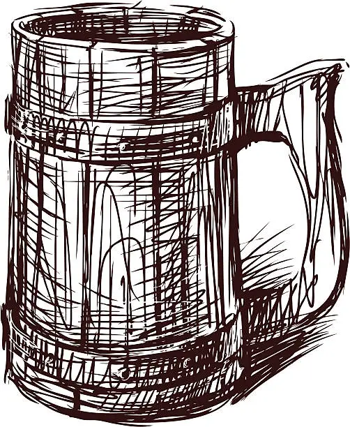Vector illustration of Toby jug