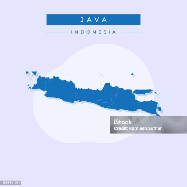 Vector Illustration Vector Of Java Map Indonesia Stock Illustration ...