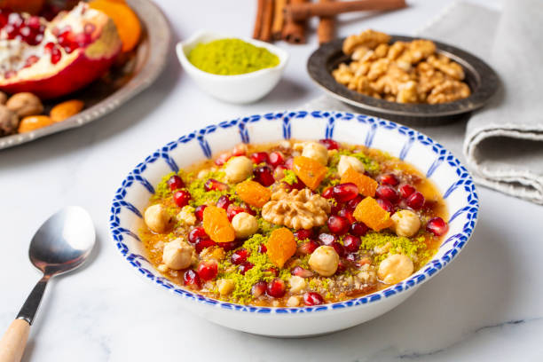 Traditional delicious Turkish dessert; Ashura (Asure)
