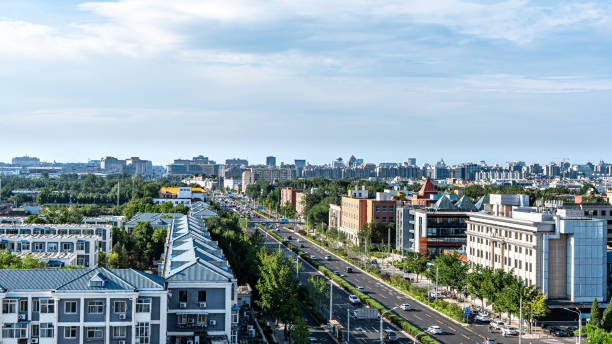 city scenery green community city life