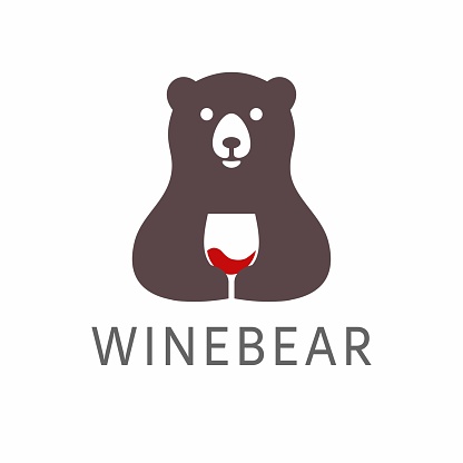 bear whine vector logo