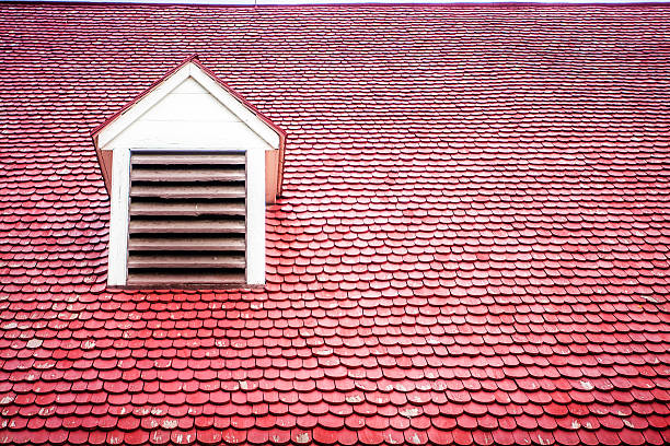 istock Red Roof with One Dormer 156875643