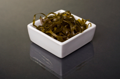 seaweed in a white bowl