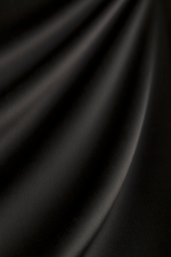 Black silk textile 