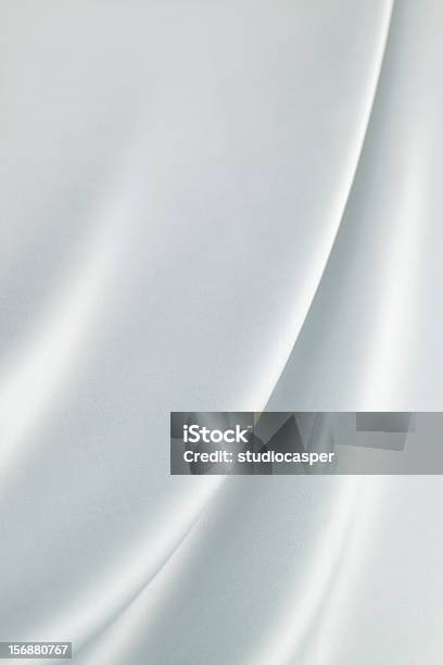 Silver Silk Stock Photo - Download Image Now - Abstract, Backgrounds, Bright