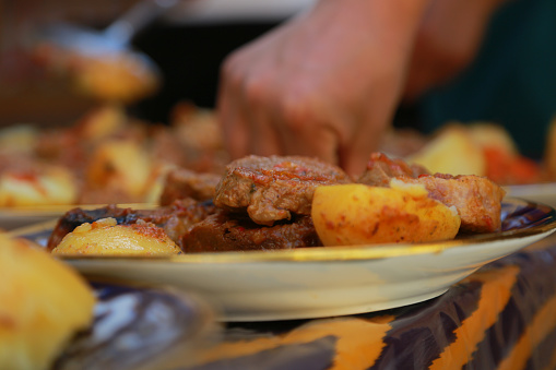 Dimlama is a dish where vegetables and meat are stewed. The taste is divine.