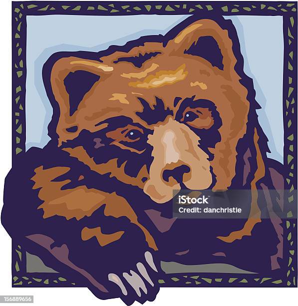 Brown Bear Stock Vektor Art und mehr Bilder von Alaska - US-Bundesstaat - Alaska - US-Bundesstaat, Blau, Braun