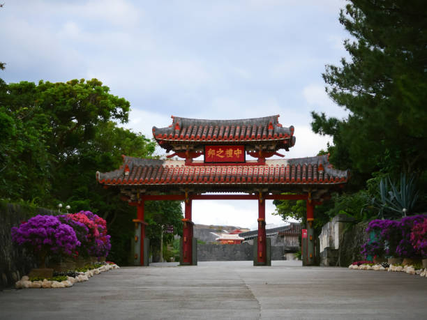 The Shureimon Gate of Shuri Castle, an ancient Okinawan castle in Japan.\nShuri Castle was destroyed by fire in 2019. However, it is currently being rebuilt.\nThe Shureimon gate will always protect Shuri Castle. I pray that someday I will be able to see that beautiful red castle again.