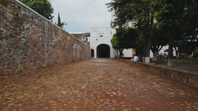 Entrance to the church in Tepoztlan, Mexico