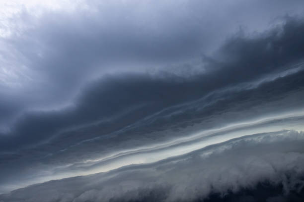 istock Supercell thunderstorm in three photos in chronological sequence 1569023234