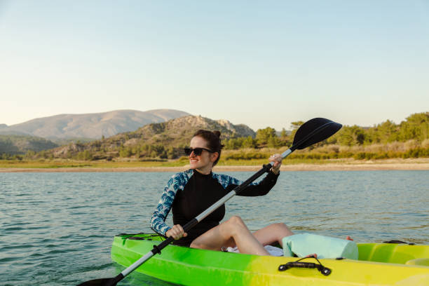 istock Kayaking on the lake 1569049290