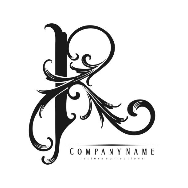 Letter R Lettering Design 90+ Silhouette Of A Fancy Letter R Stock Illustrations, Royalty-Free ...