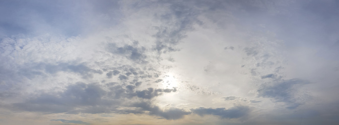 Panoramic natural sky cloud background