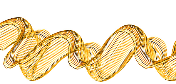 golden horizontal swirl