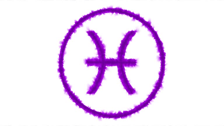 [M] Ink-Drawn Zodiac Symbols - Pisces Symbol