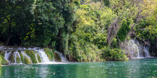 istock Waterfall in Krka national park in Croatia. 1569111414