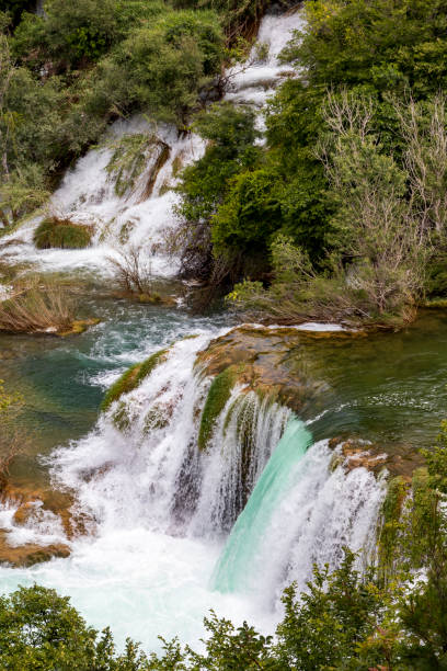 istock Waterfall in Krka national park in Croatia. 1569113609
