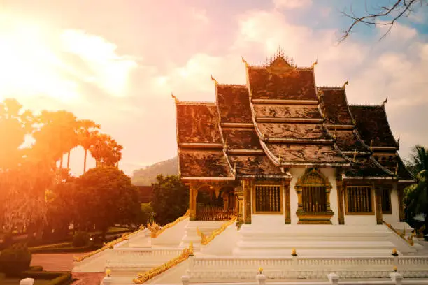 Ho Prabang in Luang Prabang one of most famous in history musium of Luangprabang world heritage of unesco