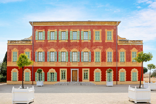 Nice, France - March 30, 2018: Matisse Museum - former Genoese villa of 17th century