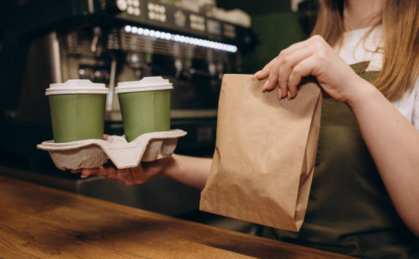 istock hot blackcustomer on counter in modern cafe coffee shop 1569151417