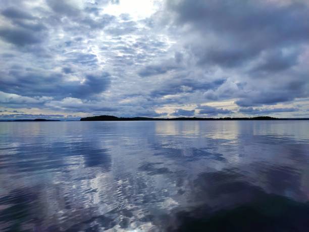 Lake Saimaa Finland stock photo