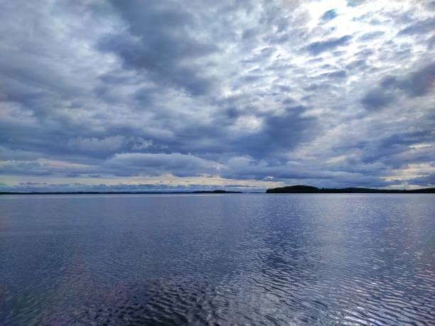 Lake Saimaa in Finland stock photo