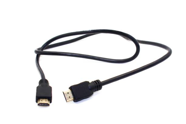 istock Close-up shot of a USB cable laying flat on a white background 1569208442