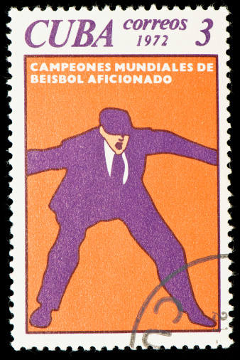 Cuban stamp dedicated to amateur baseball world championships