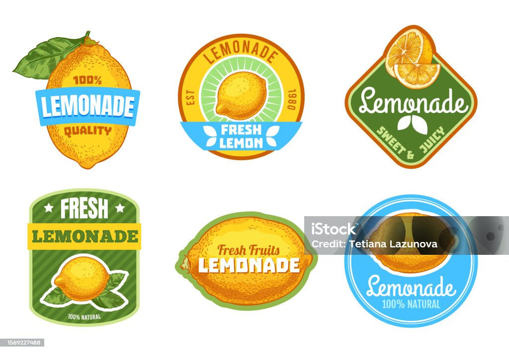 Lemonade Front Label Lemonade Label Stock Illustration - Download Image Now - Label, Lemon ...