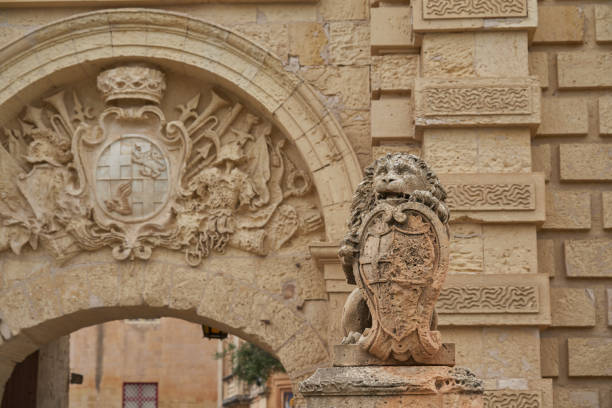 Rabat, Malta - June 10, 2023: Entrance to the historic fortified city of Rabat in Malta