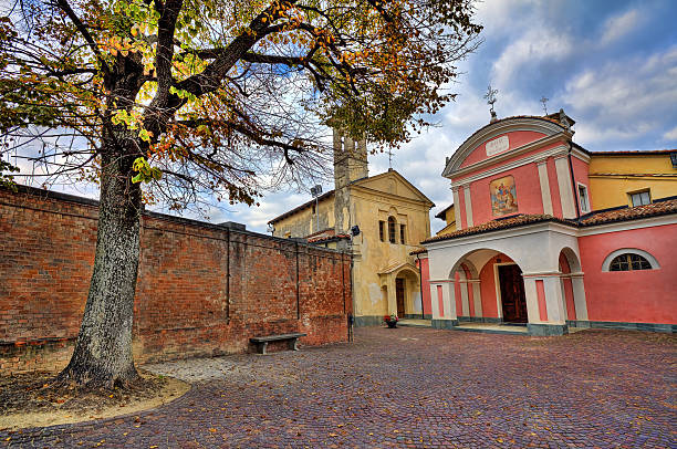 istock Small cobbled courtyard. Barolo, Italy. 156930045