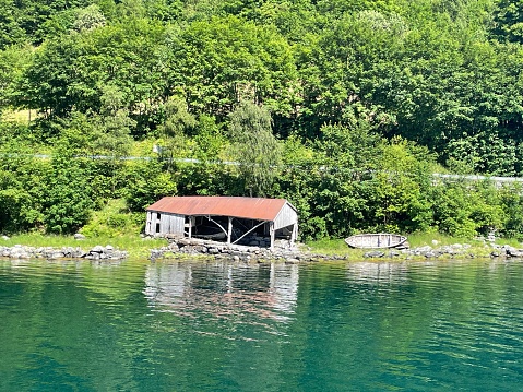 Abandoned boat house