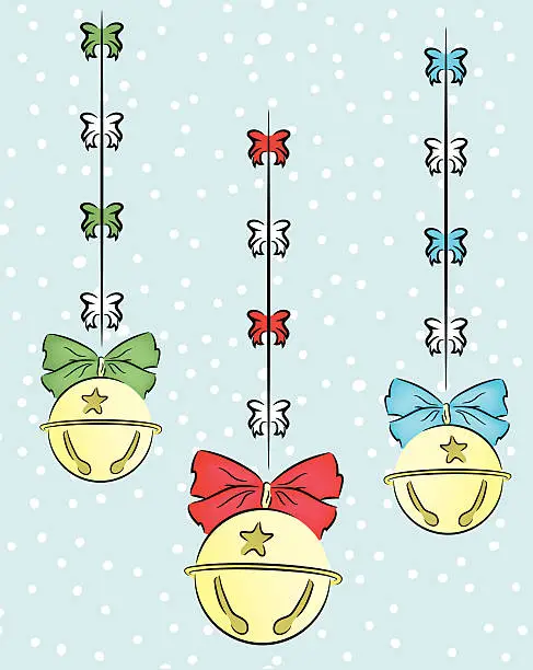 Vector illustration of Jingle Bells on Snow