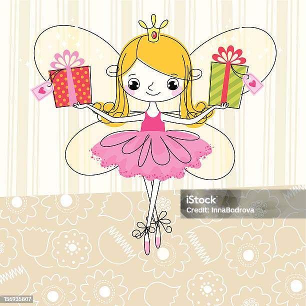 Fairy And Gifts Stock Illustration - Download Image Now - Birthday, Invitation, Child