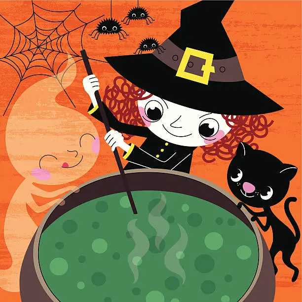 Vector illustration of Halloween Potion