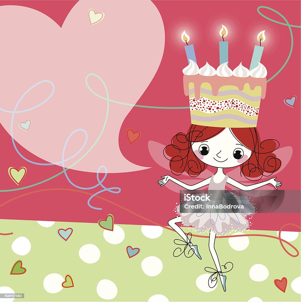 Urodziny Fairy - Grafika wektorowa royalty-free (Dziewczyny)