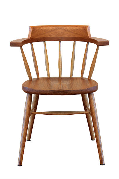 istock Wooden chair isolated 156938318