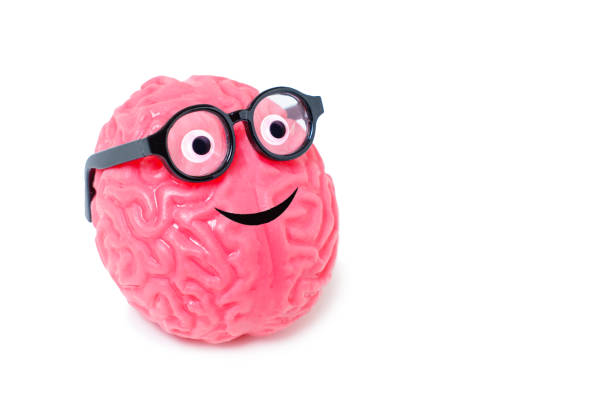 istock Cute Human Brain Character with Googly Eyes and Glasses 1569383760