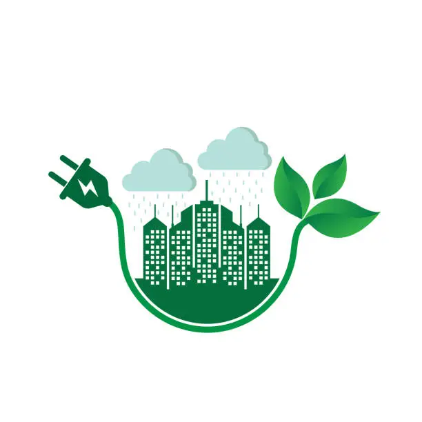 Vector illustration of green city concept