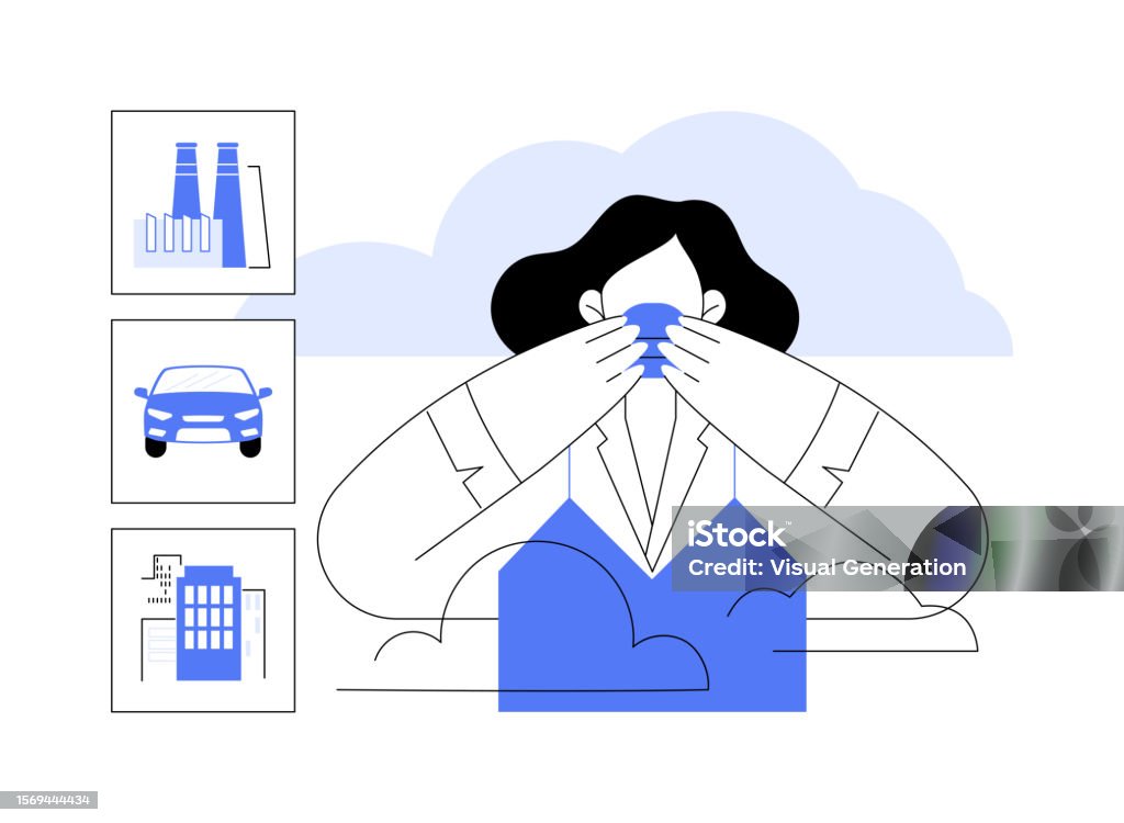 Smog Graphics Smog Abstract Concept Vector Illustration Stock Illustration - Download ...