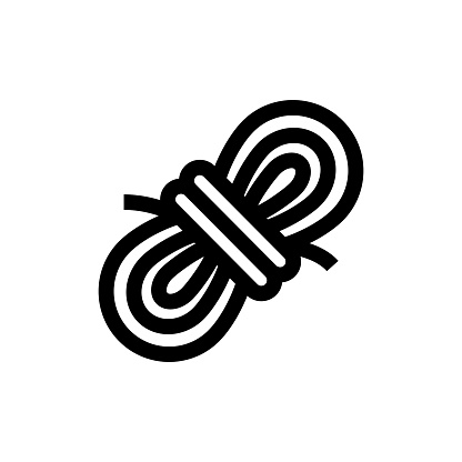 Rope Line icon, Design, Pixel perfect, Editable stroke. Logo, Sign, Symbol. Camping Rope.