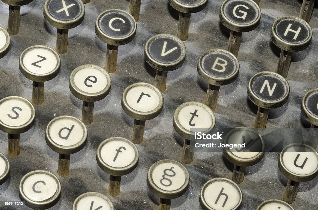 Schreibmaschine - Lizenzfrei Alphabet Stock-Foto