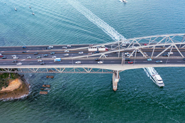 istock Traffic on Auckland Harbour Bridge 1569552368