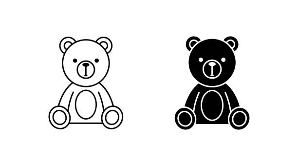 Teddy bear icon. Vector illustration. vector art illustration