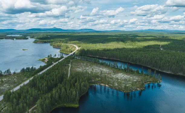 istock Roadtrip through Swedish summer landscape 1569609707