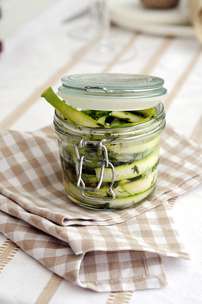 istock Pickled asparagus in a jar 156962033