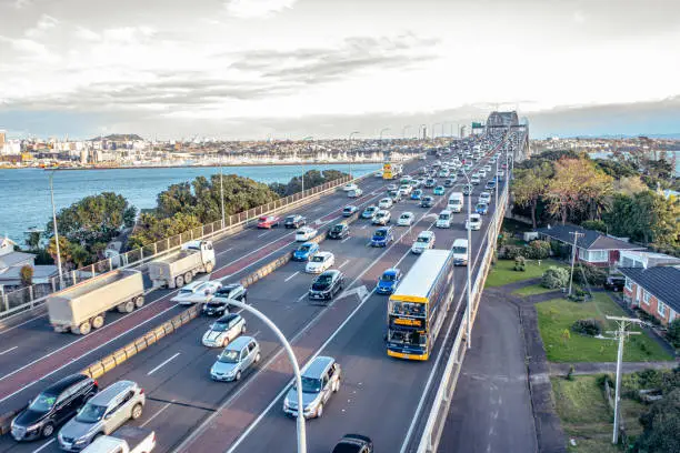 Photo of Traffic on Auckland Harbour Bridge