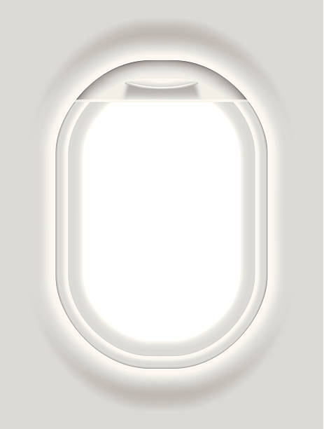 ilustrações, clipart, desenhos animados e ícones de escotilha da aeronave - airplane porthole